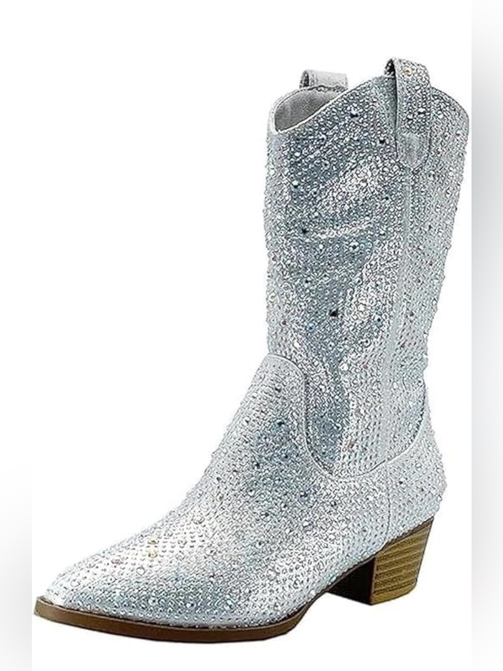 Forever rhinestone western girls pointed toe cowboy boots 11T